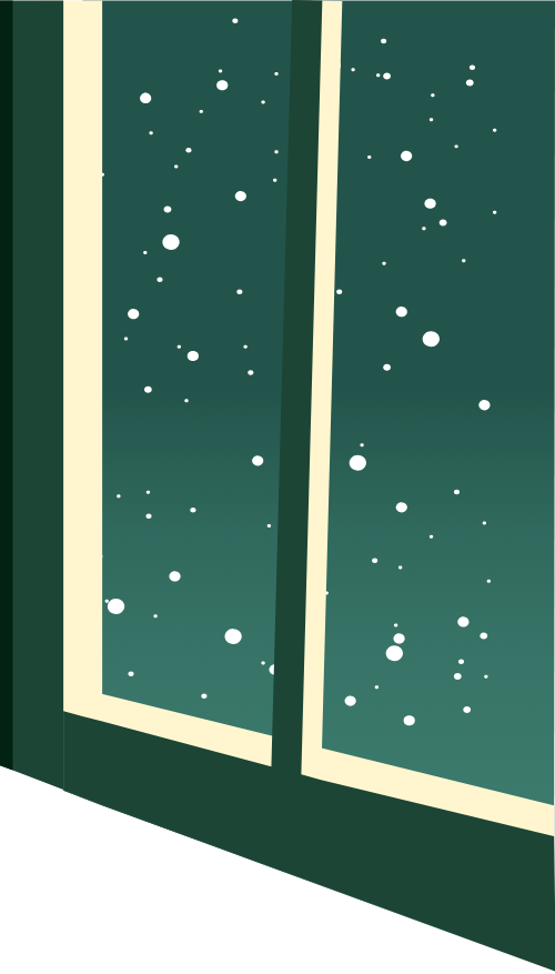 Cửa sổ, tuyết, trời, window, snow, sky