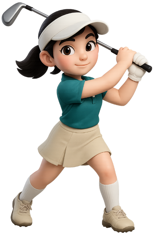 Cô gái, đánh golf, phụ nữ, golf, thể thao, vận động viên, gậy golf, mũ che nắng, găng tay, váy, áo polo xanh, girl, playing golf, woman, golf, sport, athlete, golf club, visor, glove, skirt, green polo shirt