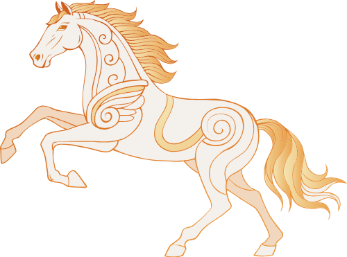 Ngựa, con ngựa, horse, line, động vật, animal