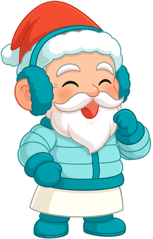 Ông bụt, thử áo, cổ tích, giáng sinh, mũ giáng sinh, áo ấm, đồ giữ ấm, the good spirit, trying on clothes, fairy tale, christmas, santa hat, warm coat, warm clothing
