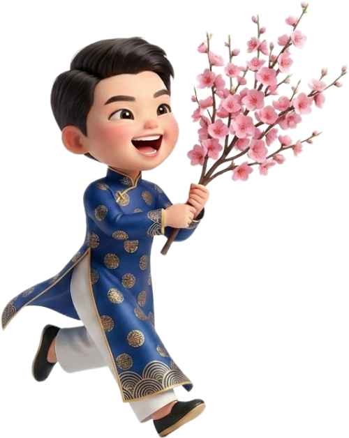 Chàng trai, bé trai, áo dài, tết, boy 2