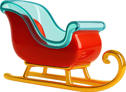 Xe trượt tuyết, xe kéo của ông già noel, giáng sinh, màu đỏ, màu vàng kim, model 3d, phương tiện, model, sleigh, santa's sleigh, christmas, red, gold color, 3d model, vehicle