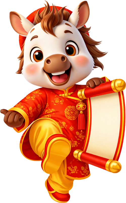 Ngựa, nhảy múa, con vật, cuốn thư, áo dài, đỏ, vàng, chào đón, vui vẻ, tết nguyên đán, Horse, dancing, animal, scroll, ao dai, red, yellow, welcoming, happy, lunar new year