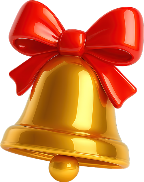 Chuông, chuông giáng sinh, nơ màu đỏ, chuông vàng, trang trí giáng sinh, model 3d, model, bell, christmas bell, red bow, golden bell, christmas decoration, 3d model