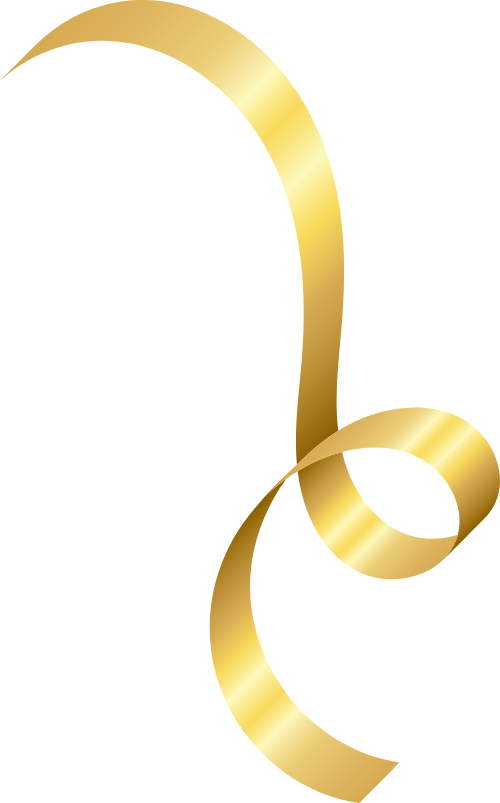 Ruy băng, pháo giấy, ribbon, golden bow, golden, gift, present