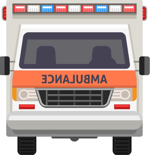 Xe cấp cứu, y tế, vận chuyển, cấp cứu, đèn còi, màu trắng, màu cam, ambulance front, medical, transport, emergency, siren, white, orange