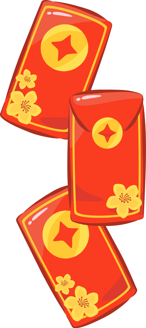 Bao lì xì, lì xì, tết, may mắn, hoa mai, đồng xu, màu đỏ, red envelope, lucky money, tet, luck, flower, coin, red