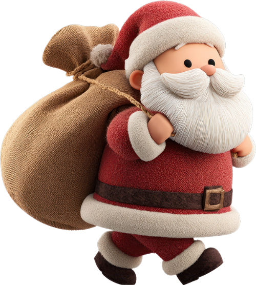 Ông già noel, santa claus, giáng sinh, christmas, xmas, 3D 7