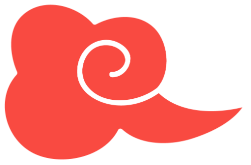 Đám mây, màu đỏ, cách điệu, xoắn ốc, tết, trang trí, phong cách á đông, Cloud, red, stylized, spiral, Lunar New Year, decoration, oriental style