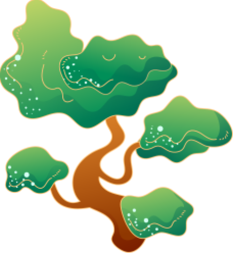 Cây, cây xanh, tree, gradient, shape