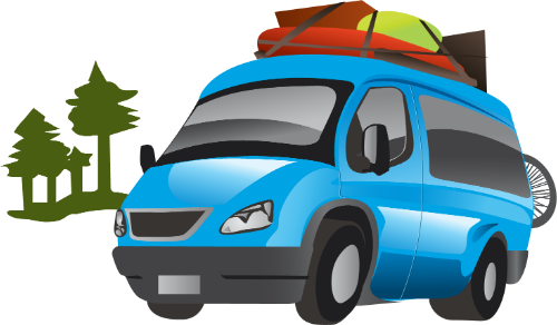 Xe tải van, du lịch, dã ngoại, cắm trại, chở đồ, hành lý, xe xanh dương, rừng cây, road trip, van, travel, camping, picnic, luggage, blue van, trees, road trip 9