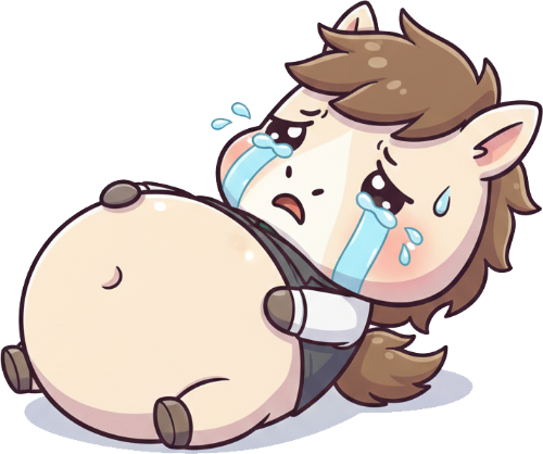 Con ngựa, con ngựa hài hước, dễ thương, cute, chibi, cartoon 7