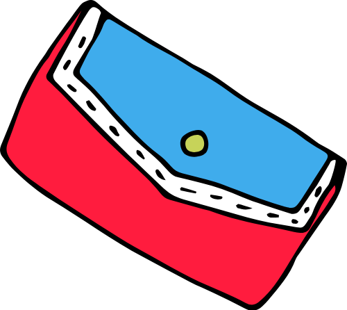 Ví nữ, ví cầm tay, màu đỏ, nắp xanh, thời trang, phụ kiện, clutch, wallet, red, blue flap, fashion, accessory