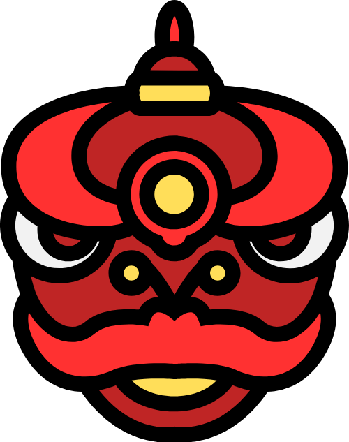 Con lân, nghiêm nghị, động vật, múa lân, tết, màu đỏ, vàng, trang phục, lion head, serious, animal, lion dance, lunar new year, red, gold, costume
