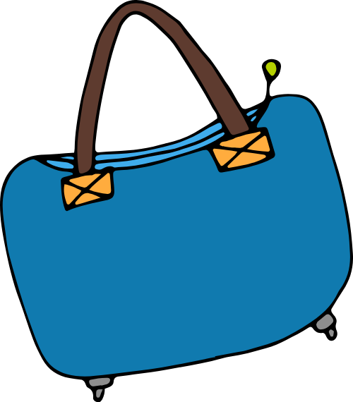 Túi du lịch, túi xách, màu xanh dương, quai nâu, hành lý, thời trang, travel bag, handbag, blue, brown handle, luggage, fashion
