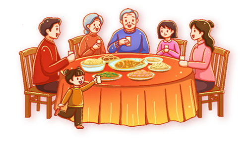 Gia đình, family, sum vầy, đoàn viên, watercolor