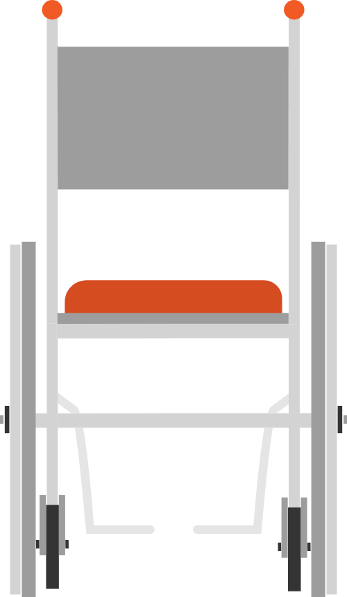 Xe lăn, phía sau, y tế, hỗ trợ di chuyển, màu xám, thiết bị y tế, wheelchair, back view, medical, mobility aid, grey, medical equipment