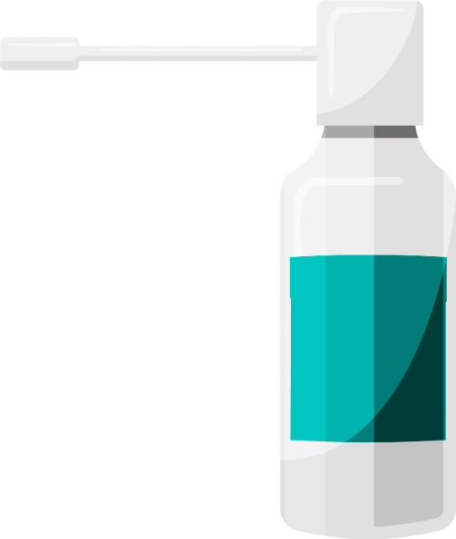 Bình xịt họng, thuốc xịt, y tế, chăm sóc sức khỏe, chai nhựa, màu trắng, màu xanh, throat spray, spray bottle, medical, healthcare, plastic bottle, white, blue 4