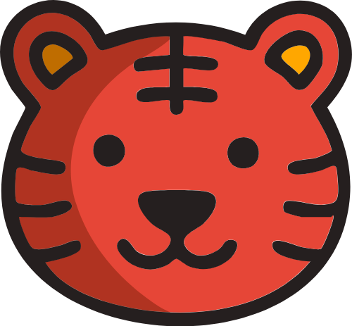 Con hổ, mỉm cười, động vật, năm dần, tết, màu đỏ, dễ thương, tiger, smiling, animal, year of the tiger, lunar new year, red, cute