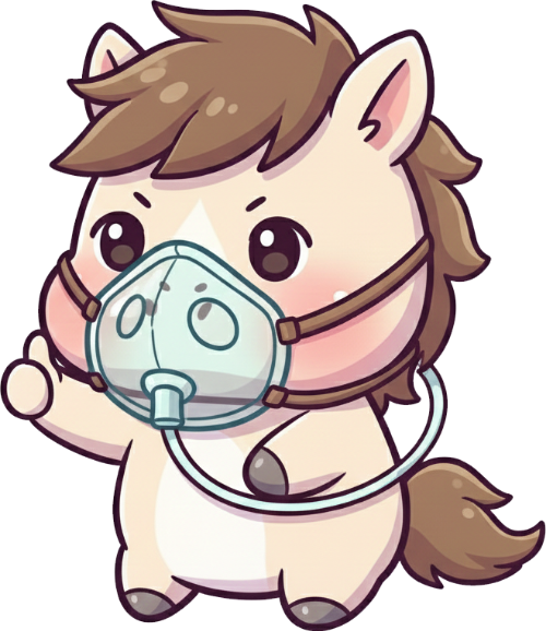 Con ngựa, con ngựa hài hước, dễ thương, cute, chibi, cartoon 9