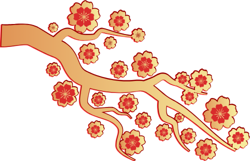 Hoa mai,  apricot blossom, họa tiết, hoa văn, shape, decor
