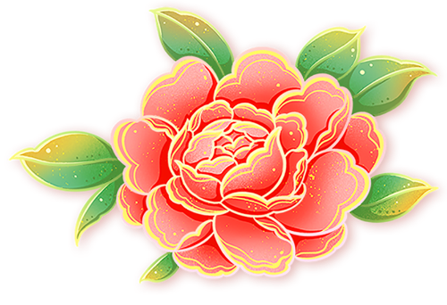 Hoa, flower, shape, gradient, watercolor
