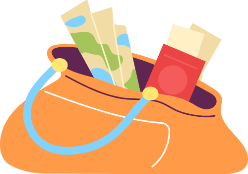 Túi xách du lịch, túi xách, bản đồ, hộ chiếu, du lịch, màu cam, phụ kiện, travel bag, handbag, map, passport, travel, orange, accessory