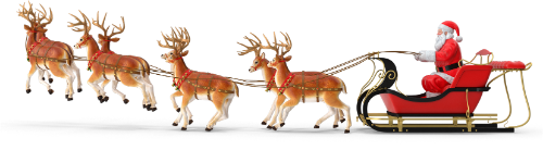 Ông già noel, xe trượt tuyết, tuần lộc, giáng sinh, đồ họa, santa claus, sleigh, reindeer, christmas, graphics 4