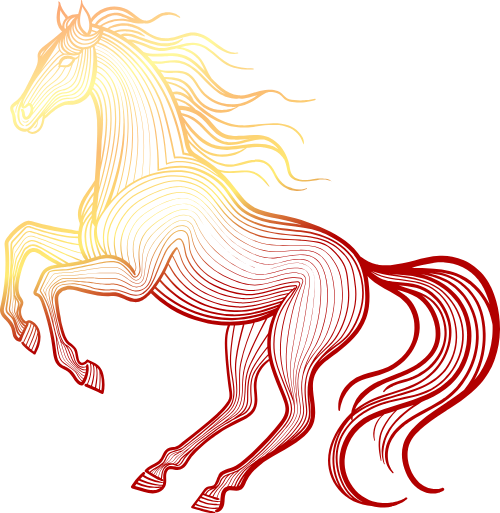 Ngựa, con ngựa, horse, line, động vật, animal