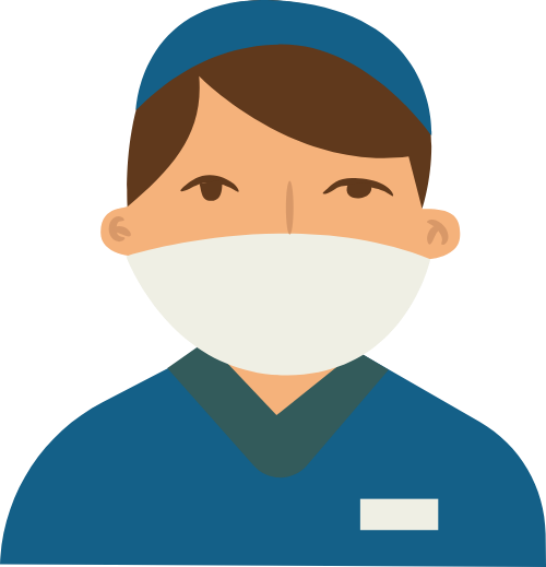 Chàng trai, mỉm cười, đàn ông, y sĩ, khẩu trang, mũ y tế, đồng phục xanh, bảng tên, boy, smiling, man, medic, medical mask, medical cap, blue uniform, name tag