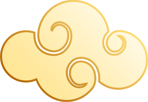 Mây ngũ sắc, đám mây, trang trí, tết, màu vàng, uốn lượn, cách điệu, auspicious cloud, cloud, decoration, lunar new year, yellow, swirling, stylized