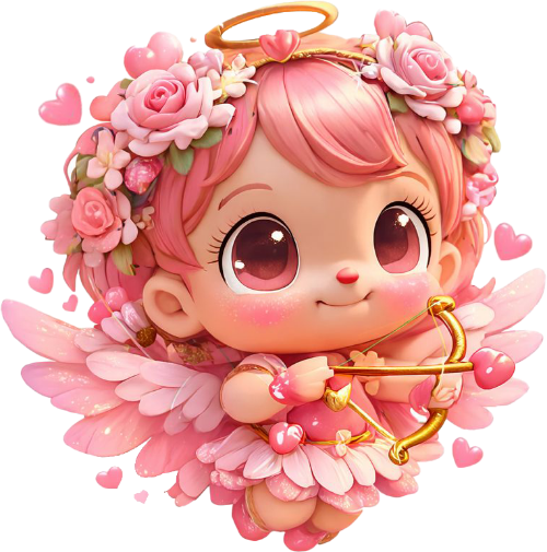 Thiên thần, bé gái, dễ thương, angel, little girl, cute, 3d