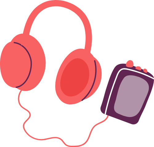 Tai nghe và máy nghe nhạc, tai nghe, âm nhạc, giải trí, màu hồng, thiết bị điện tử, máy mp3, headphones and music player, headphones, music, entertainment, pink, electronic device, mp3 player