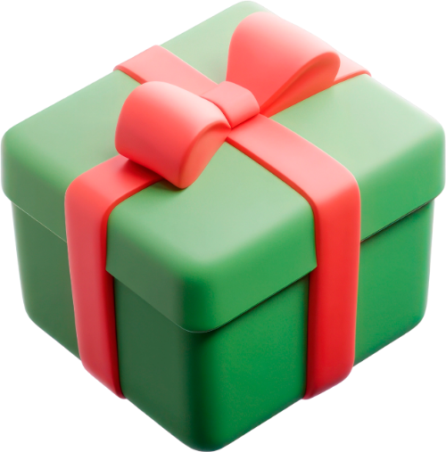 Hộp quà, quà tặng, giáng sinh, sinh nhật, hộp màu xanh lá cây, nơ màu đỏ, nơ lụa, model 3d, model, gift box, present, christmas, birthday, green box, red ribbon, silk bow, 3d model