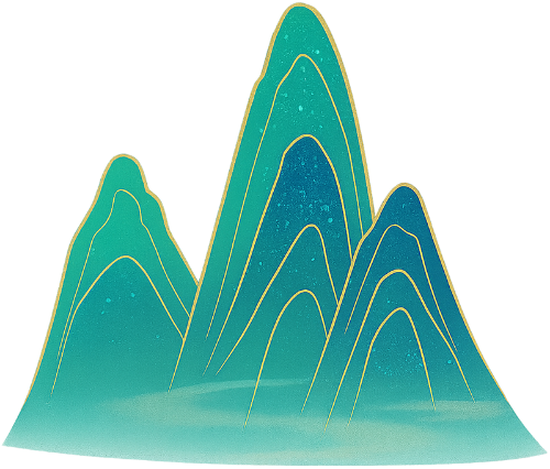 Họa tiết, núi, hoa văn, vẽ nét, cách điệu, pattern, mountain, ornament, line drawing, stylized 1