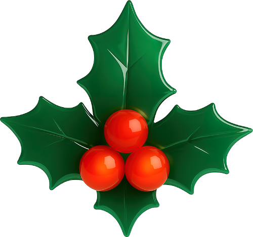 Lá nhựa ruồi, trang trí giáng sinh, quả mọng, màu xanh lá cây, màu đỏ cam, model 3d, model, holly leaves, christmas decoration, berries, green, red-orange, 3d model