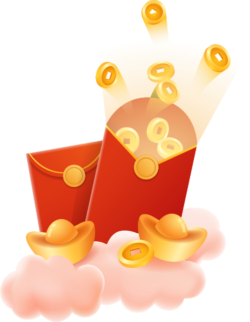 Mây, lì xì, cloud, đồng xu, tiền, vàng, coins, money, gold