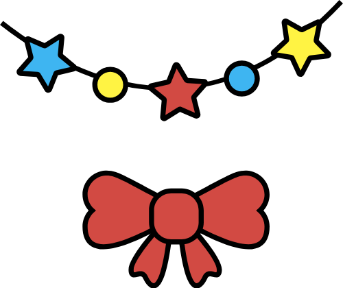 Dây đèn trang trí, nơ đỏ, giáng sinh, năm mới, lễ hội, trang trí, ngôi sao, icon, linear icon, christmas garland, red bow, christmas, new year, festival, decoration, star, icon, linear icon