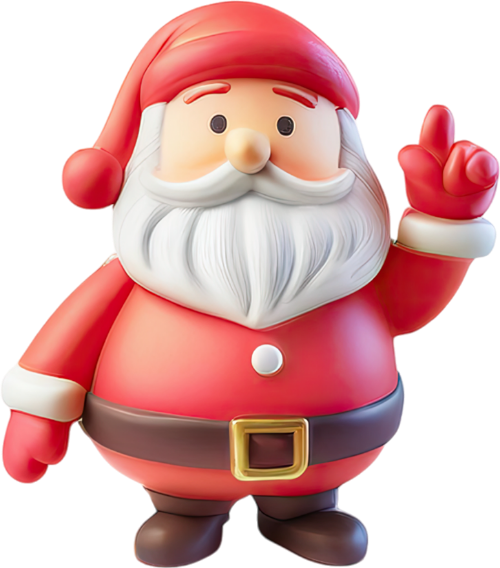 Ông già noel, ông già tuyết, giáng sinh, râu trắng, mũ đỏ, đai lưng, cử chỉ tay, model 3d, model, santa claus, santa, christmas, white beard, red hat, belt, hand gesture, 3d model