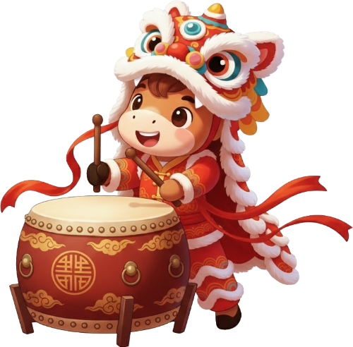 Con ngựa, múa lân,  ngựa, chibi, dễ thương, lion dance, horse, chibi, cute 1