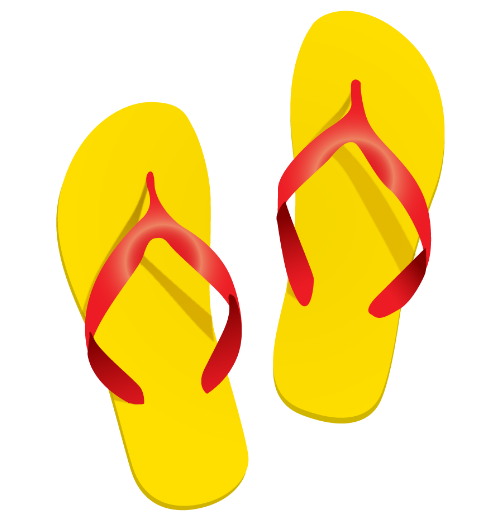 Dép tông, dép xỏ ngón, đi biển, mùa hè, màu vàng, quai đỏ, phụ kiện, thời trang, flip flops, sandals, beach, summer, yellow, red strap, accessories, fashion