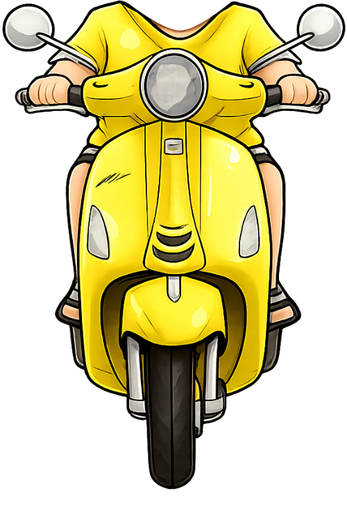 Chàng trai, đang lái xe, đàn ông, xe máy điện, màu vàng, áo vàng, motorbiker, driving, man, electric scooter, yellow, yellow shirt