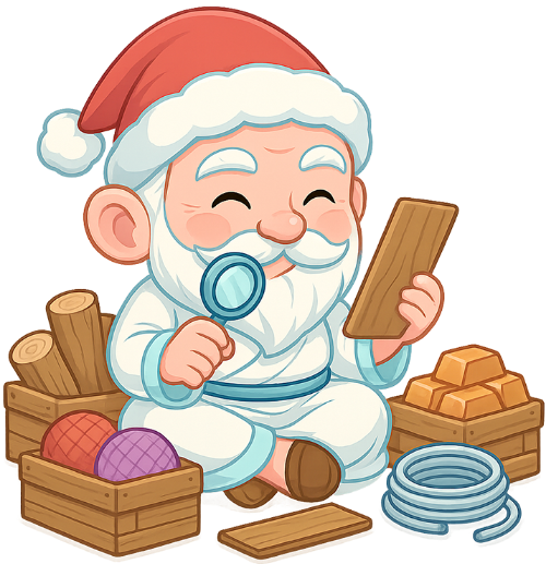 Ông bụt, sửa đồ, cổ tích, giáng sinh, mũ giáng sinh, gấu bông, the good spirit, repairing, fairy tale, christmas, santa hat, teddy bea