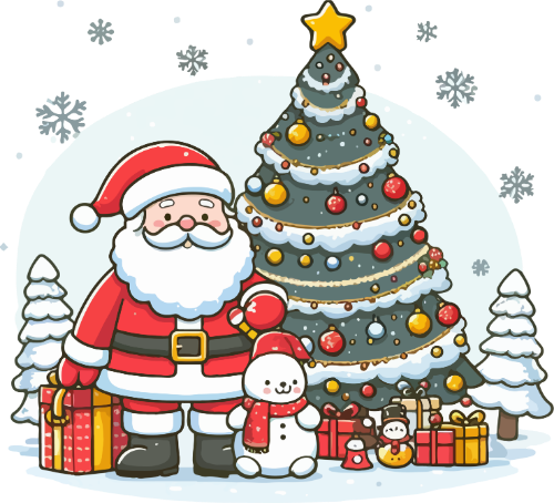 Ông già noel, ông già, santa claus, cây thông, pine, giáng sinh, noel, xmas, christmas