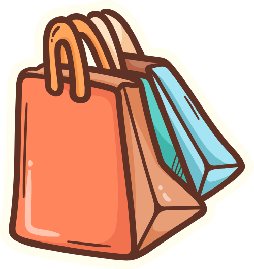 Túi mua sắm, túi xách, mua sắm, túi giấy, màu cam, màu xanh, tiêu dùng, shopping bags, handbags, shopping, paper bag, orange, blue, consumerism