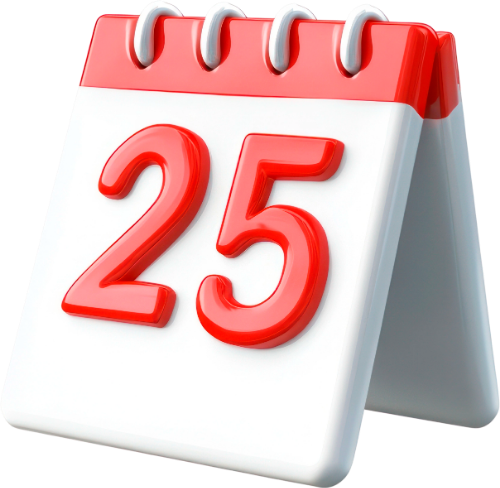 Lịch để bàn, lịch lật, ngày 25, giáng sinh, ngày lễ, tháng 12, màu đỏ, model 3d, model, desk calendar, flip calendar, day 25, christmas, holiday, december, red, 3d model