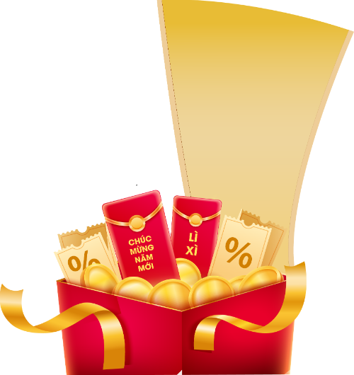 Vàng, đồng xu, tiền, lì xì, gold, coins, money, lucky money envelopes