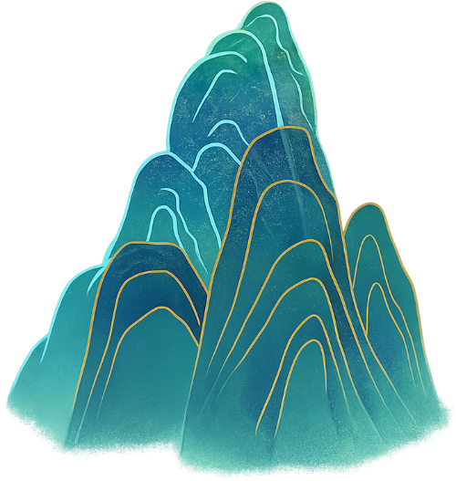 Họa tiết, núi, hoa văn, vẽ nét, cách điệu, pattern, mountain, ornament, line drawing, stylized 3