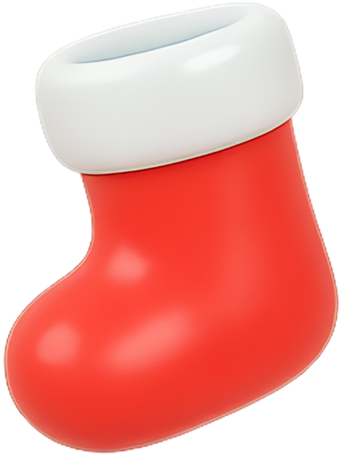 Tất giáng sinh, bít tất giáng sinh, tất đỏ, trang trí giáng sinh, model 3d, model, christmas stocking, red sock, christmas decoration, 3d model