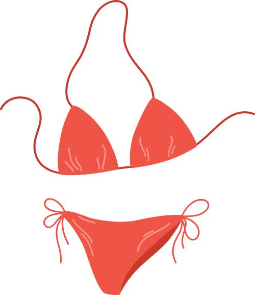 Bộ bikini, đồ bơi, tắm biển, mùa hè, màu đỏ, bikini set, swimwear, beach, summer, red